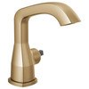 Delta 576-CZLPU-LHP-DST Stryke Single Handle Faucet Less Pop Up, Less Handle, Champagne Bronze
