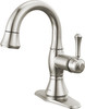 597-SSPD-DST Cassidy Single Handle Pull Down Bathroom Faucet, Stainless