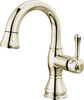 597-PNPD-DST Cassidy Single Handle Pull Down Bathroom Faucet, Polished Nickel