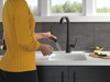 9991-BL-DST Monrovia Single Handle Pull Down Bar or Prep Faucet, Matte Black