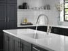 Delta 19802Z-SP-DST Lenta Single Handle Pull Down Kitchen Faucet, Spotshield Stainless