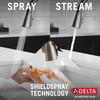 Delta 19802Z-SP-DST Lenta Single Handle Pull Down Kitchen Faucet, Spotshield Stainless