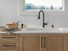 19877Z-RBSD-DST Capertee Single Handle Pull Down Kitchen Faucet with Soap Dispenser and ShieldSpray Technology, Venetian Bronze
