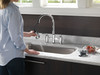 Delta 2390L-DST Broderick Two Handle Pull Down Bridge Kitchen Faucet, Chrome