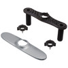 RP70714AR Essa Escutcheon with Baseplate and Nuts, Arctic Stainless