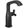 6766-BL-DST Stryke 6.63-in x 4.31-in x 8.94-in Single Handle Mid-Height Bathroom Faucet, Matte Black