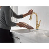 9678TL-CZ-DST Leland 9.13-in x 3.50-in x 14.56-in Touch2O Bar and Prep Faucet with Touchless Technology, Champagne Bronze