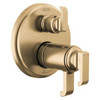 T27T889-CZ-PR Tetra TempAssure 17T Series Integrated Diverter Trim with 3-Setting, Lumicoat Champagne Bronze