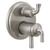 T27933-SS Kayra 2-Handle Monitor 17 Series Valve Trim with 3- or 6- Setting Diverter, Stainless