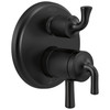 T27833-BL Kayra 2-Handle Monitor 17 Series Valve Trim with 3- or 6- Setting Diverter, Matte Black