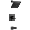 T17474-BL Zura Monitor 17 Series H2Okinetic Tub and Shower Trim, Matte Black