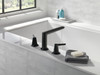 T2771-BL Galeon Delta Galeon 3-Hole Roman Tub Trim, Matte Black