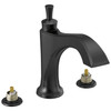T2756-BLLHP Dorval Delta Dorval Roman Tub Trim-Less Handles, Matte Black