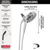 75687D Universal Showering Components In2ition 7-Setting Two-in-One Shower, Chrome
