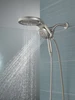 58680-SS25 Universal Showering Components HydroRain H2Okinetic 5-Setting Two-in-One Shower Head, Stainless