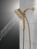 Delta 58473-CZ-PR25 Universal Showering Components H2Okinetic In2ition 4-Setting Two-In-One Shower, Lumicoat Champagne Bronze