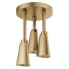 Delta 57140-CZ25-L Universal Showering Components H2Okinetic Pendant Raincan Shower Head with LED Light, Champagne Bronze