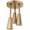 Delta 57140-CZ25-L Universal Showering Components H2Okinetic Pendant Raincan Shower Head with LED Light, Champagne Bronze