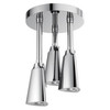 Delta 57140-25-L Universal Showering Components H2Okinetic Pendant Raincan Shower Head with LED Light, Chrome