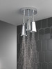 Delta 57140-25-L Universal Showering Components H2Okinetic Pendant Raincan Shower Head with LED Light, Chrome