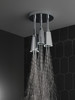 Delta 57140-25-L Universal Showering Components H2Okinetic Pendant Raincan Shower Head with LED Light, Chrome