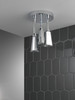 Delta 57140-25-L Universal Showering Components H2Okinetic Pendant Raincan Shower Head with LED Light, Chrome