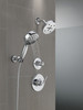 Delta 55884-PR Universal Showering Components 7-Setting Wall Mount Hand Shower with Cleaning Spray, Lumicoat Chrome