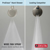 Delta 55884-PN-PR Universal Showering Components 7-Setting Wall Mount Hand Shower with Cleaning Spray, Lumicoat Polished Nickel