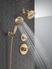 Delta 55884-CZ-PR Universal Showering Components 7-Setting Wall Mount Hand Shower with Cleaning Spray, Lumicoat Champagne Bronze
