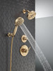 55884-CZ-PR Universal Showering Components 7-Setting Wall Mount Hand Shower with Cleaning Spray, Lumicoat Champagne Bronze