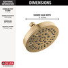 Delta 52535-CZ Universal Showering Components 5-Setting Showerhead, Champagne Bronze
