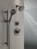 51584-RB Universal Showering Components 7-Setting Slide Bar Hand Shower with Cleaning Spray, Venetian Bronze