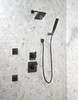 Delta 50570-BL Universal Showering Components Square Wall Elbow for Hand Shower, Matte Black