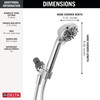 75413Universal Showering Components 4-Setting Hand Shower, Chrome