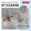 Delta 577-SSPD-PR-DST Stryke Single Handle Pull Down Bathroom Faucet, Lumicoat Stainless