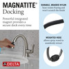 Delta 577-SSPD-PR-DST Stryke Single Handle Pull Down Bathroom Faucet, Lumicoat Stainless