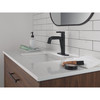Delta 15849LF-BLPD Nicoli 7.31-in x 6.06-in x 8.63-in Single Handle Pull-Donw Bathroom Faucet, Matte Black