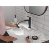Delta 15849LF-BLPD Nicoli 7.31-in x 6.06-in x 8.63-in Single Handle Pull-Donw Bathroom Faucet, Matte Black