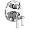 T27956 Dorval Traditional 2-Handle Monitor 17 Series Valve Trim with 6 Setting Diverter, Chrome