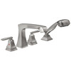 T4764-SS Ashlyn Delta Ashlyn Roman Tub with Hand Shower Trim, Stainless