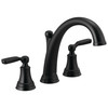 T2732-BL Woodhurst Delta Woodhurst Roman Tub Trim, Matte Black