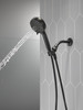 75740BL Universal Showering Components 6-Setting Hand Shower with Cleaning Spray, Matte Black