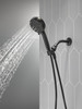 75740BL Universal Showering Components 6-Setting Hand Shower with Cleaning Spray, Matte Black