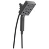 Delta 58473-BL Universal Showering Components H2Okinetic In2ition 4-Setting Two-in-One Shower, Matte Black
