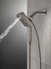 58473-KS-PR Universal Showering Components H2Okinetic In2ition 4-Setting Two-in-One Shower, Lumicoat Black Stainless