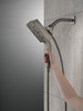 Delta 58473-KS-PR25 Universal Showering Components H2Okinetic In2ition 4-Setting Two-in-One Shower, Lumicoat Black Stainless