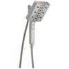 Delta 58473-SS-PR25 Universal Showering Components H2Okinetic In2ition 4-Setting Two-in-One Shower, Lumicoat Stainless