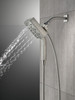 58473-SS-PR25 Universal Showering Components H2Okinetic In2ition 4-Setting Two-in-One Shower, Lumicoat Stainless