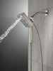 58473-SS-PR25 Universal Showering Components H2Okinetic In2ition 4-Setting Two-in-One Shower, Lumicoat Stainless