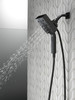 Delta 58473-BL25 Universal Showering Components H2Okinetic In2ition 4-Setting Two-in-One Shower, Matte Black